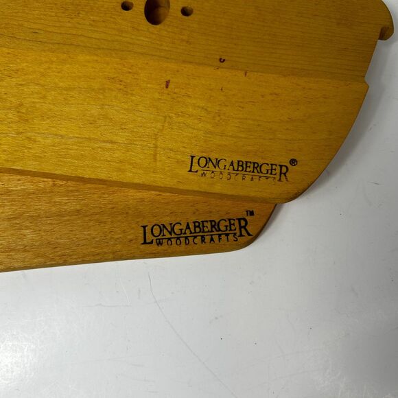 Longaberger Woodcrafts Bread Basket Wooden Dividers Set of 2 - Picture 3 of 6